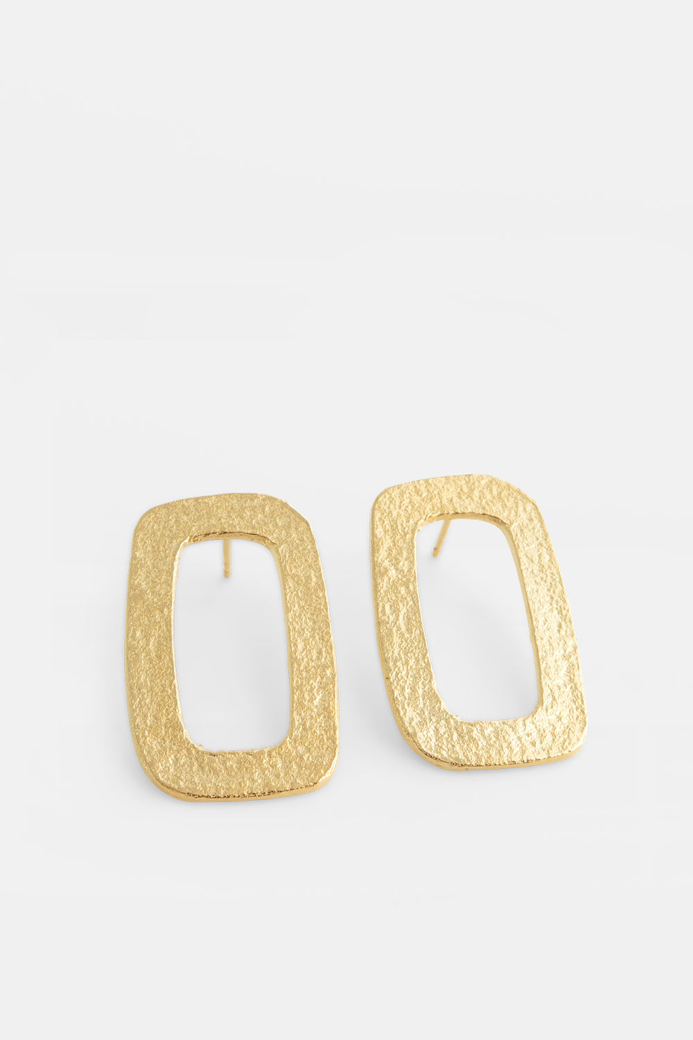 Earrings paper rectangles medium