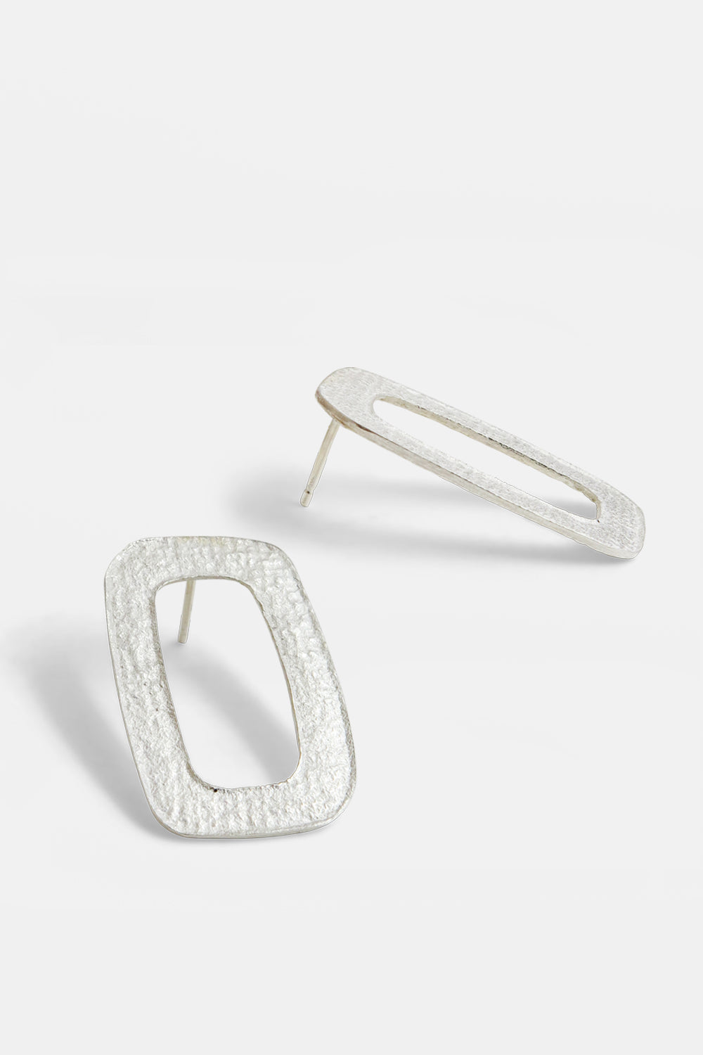 Earrings paper rectangles medium