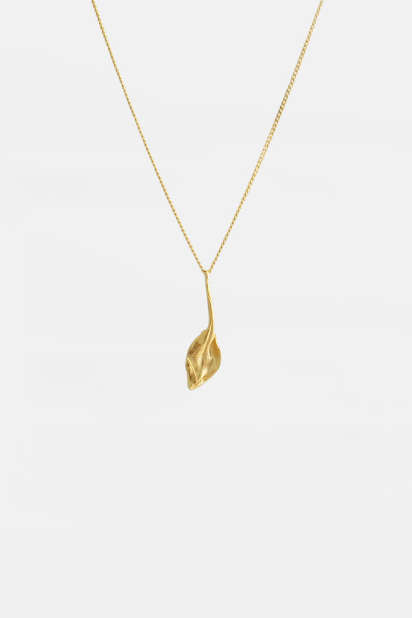 Necklace small leaf