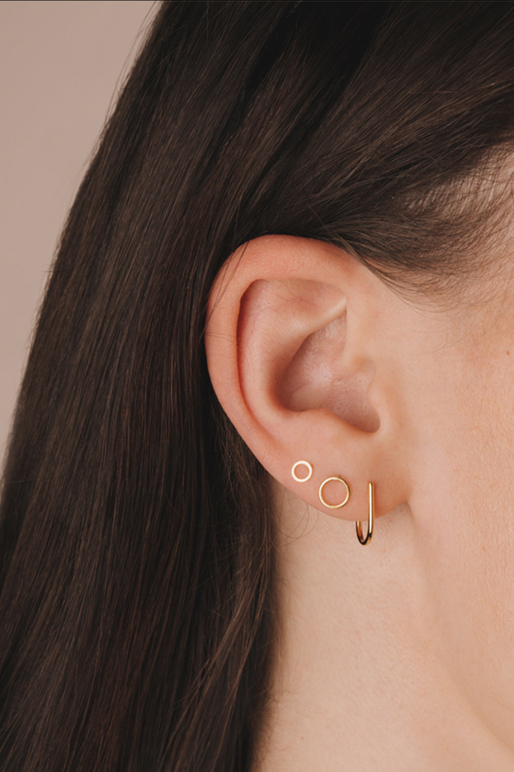 tiny circle earrings