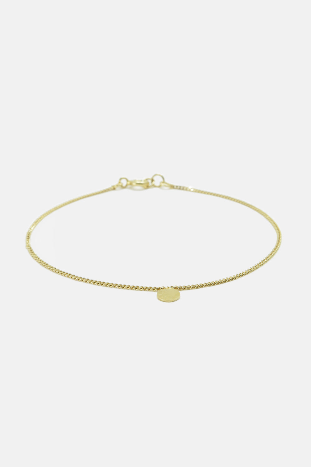 Armband met gehamerde disc
