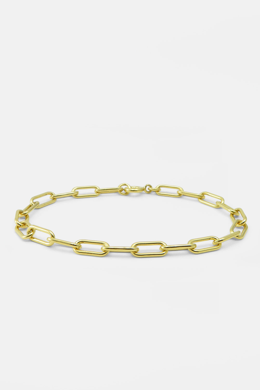 Rounded link chain bracelet