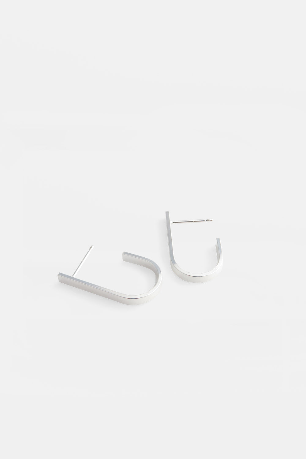 large u-shape band earrings
