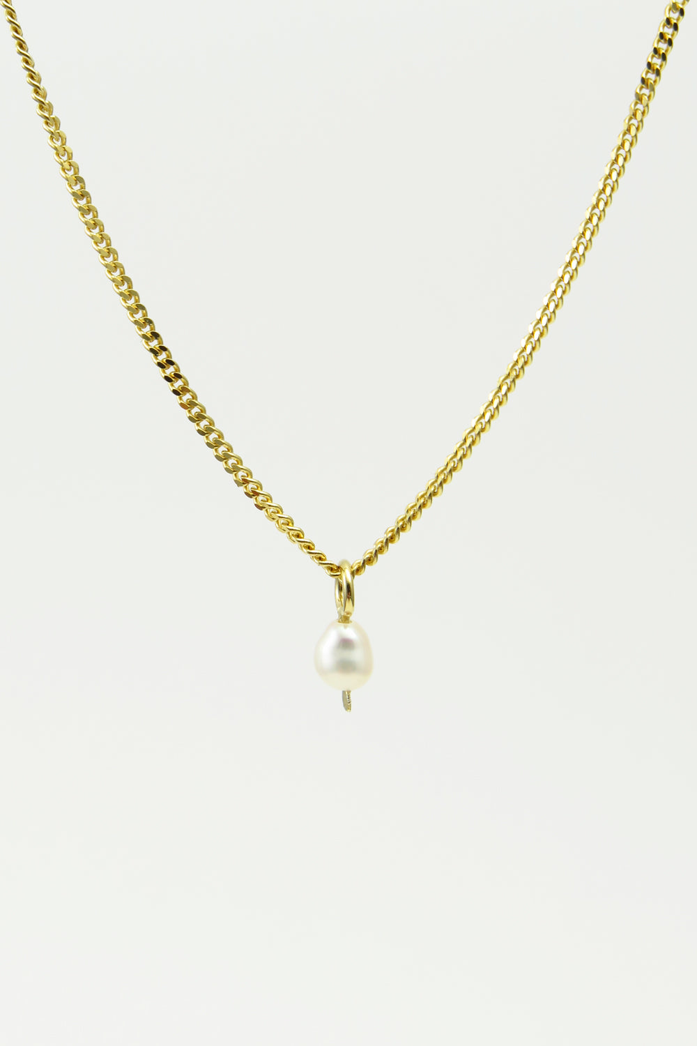 Pearl necklace, vermeil
